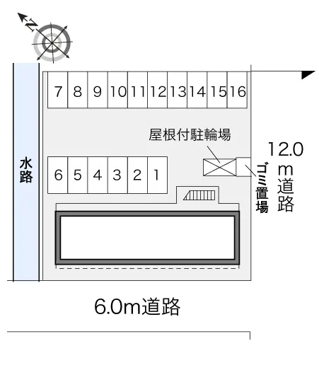 ★手数料０円★福山市引野町　月極駐車場（LP）